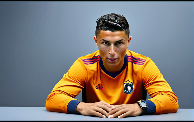 FC온라인 감정가 높은 선수 - Cristiano Ronaldo: "Cristiano Ronaldo, एक स्टेडियम में, रियल मैड्रिड की जर्सी पहने हुए, गोल मारने की...