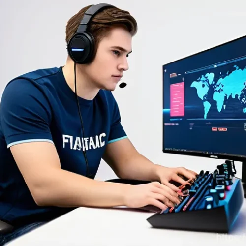 FC온라인 팀 가치 상승법 - **Prompt 1: The Savvy FC Online Trader's Den**
    A wide shot of a focused young man, approximately...