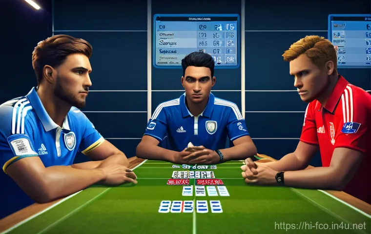 FC온라인 팀 가치 상승법 - **Prompt 2: Unearthing the Hidden Gem in FC Online**
    A close-up, dynamic shot capturing a teenag...